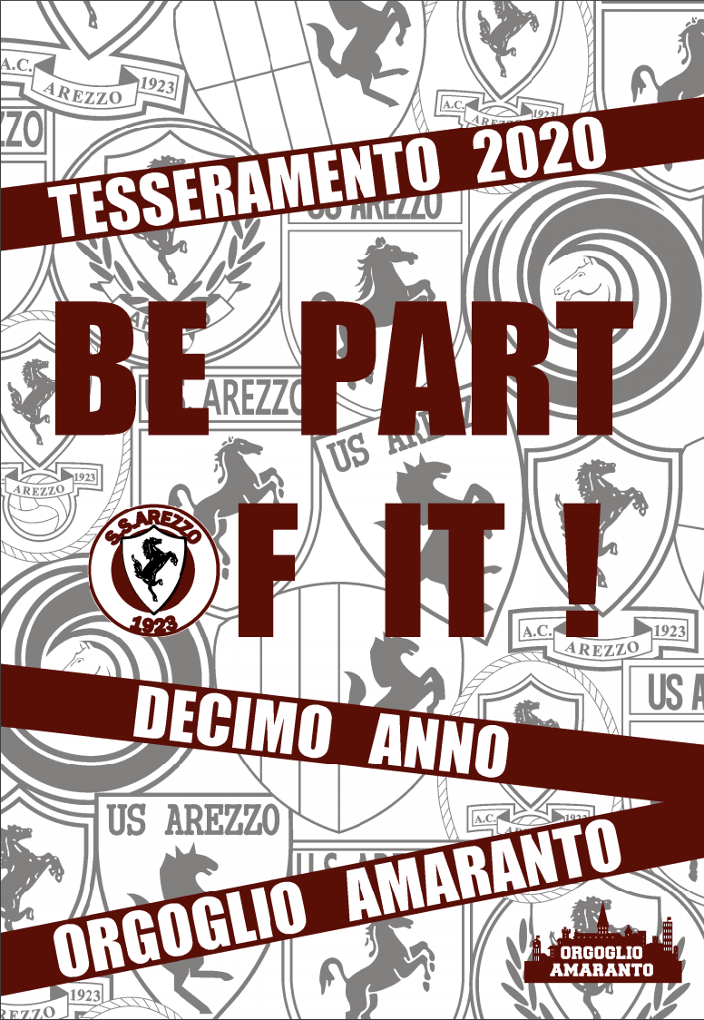 Be part of it! Decimo anno di Orgoglio Amaranto: al via la campagna tesseramento