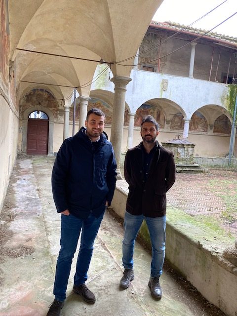 San Lorenzo: iniziati i lavori al chiostro e al tetto. Sopralluogo del Sindaco Vagnoli