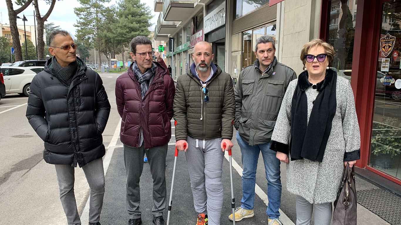 Via Giotto e via Tiziano: i nuovi marciapiedi