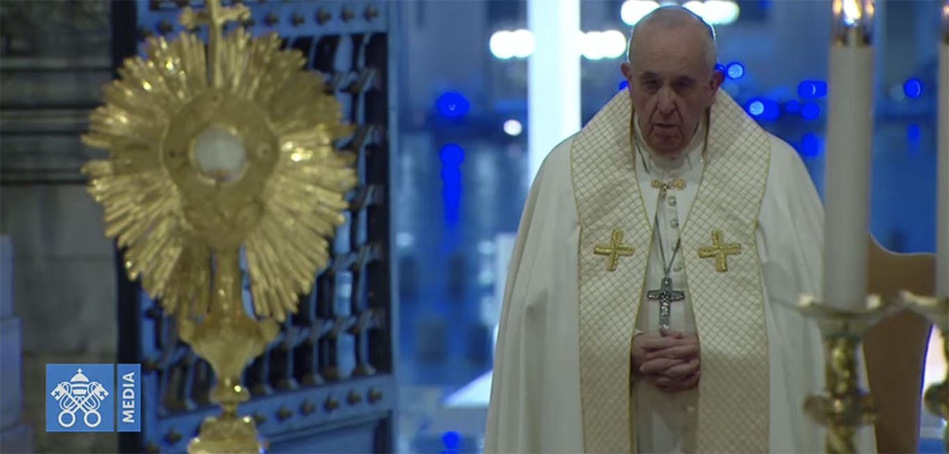 Preghiera e Benedizione “Urbi et Orbi” di Papa Francesco