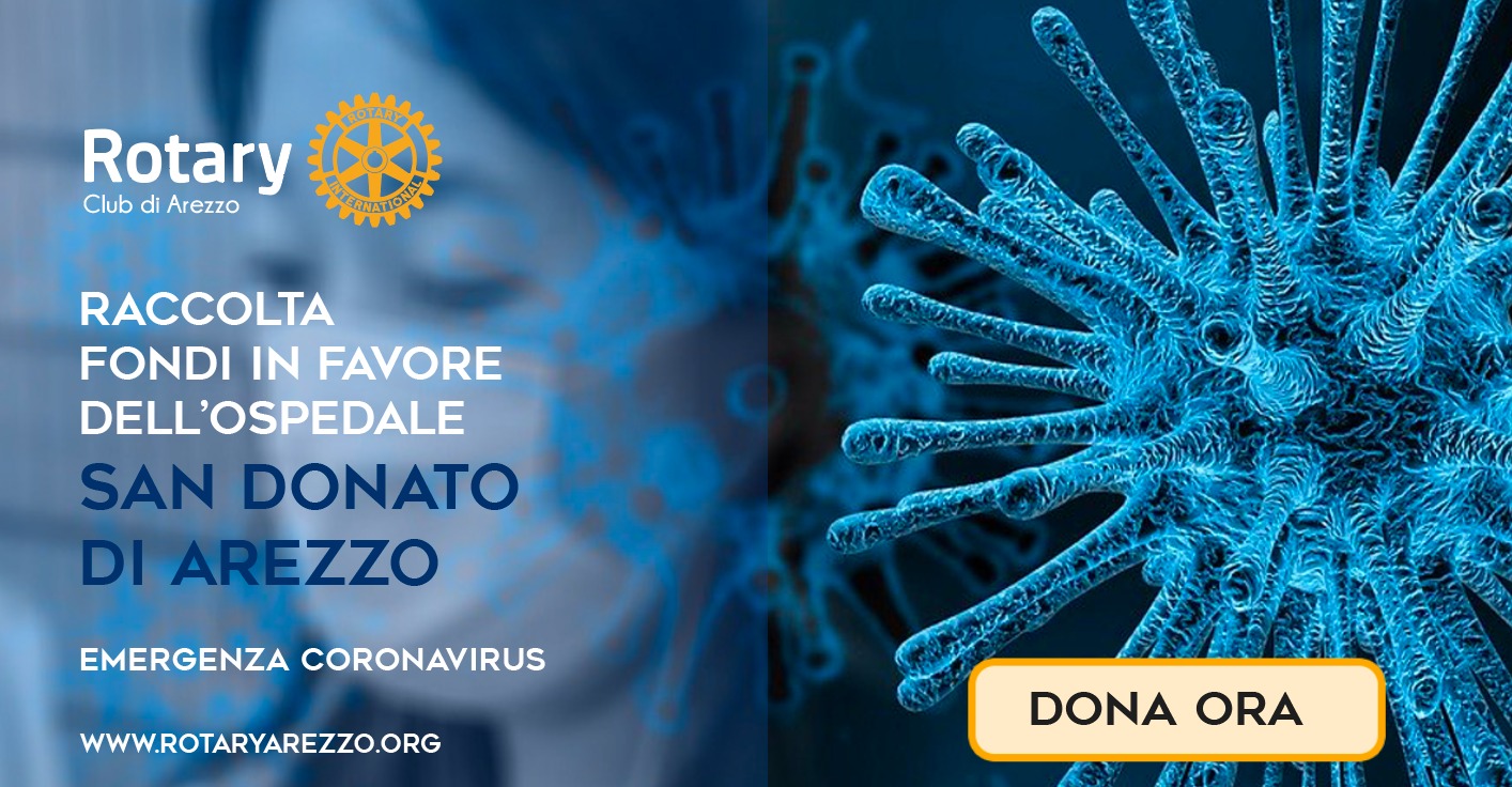 Il Rotary Club Arezzo organizza raccolta fondi online per il Pronto Soccorso del  San Donato