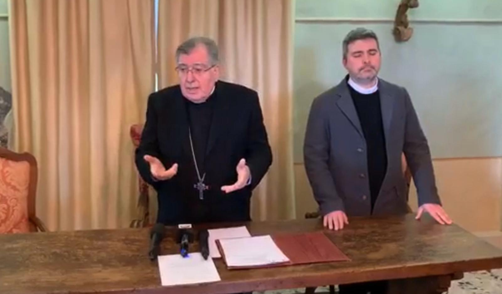 Coronavirus, il vescovo: “la chiesa non abbandona nessuno. Prevalga il buon senso”