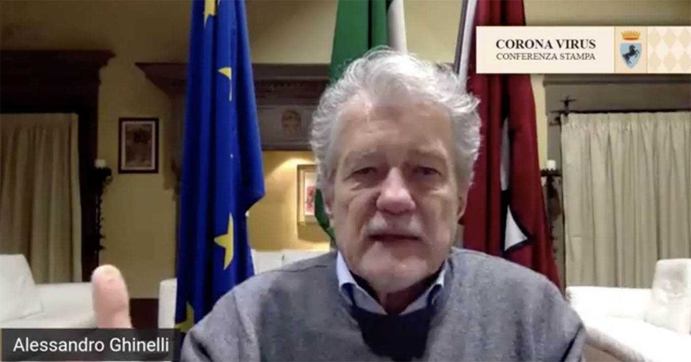 Ghinelli: “7 nuovi guariti. Controlli Pm: in Guido Monaco clochard senza mascherina. Parte la consegna in farmacie e supermercati”