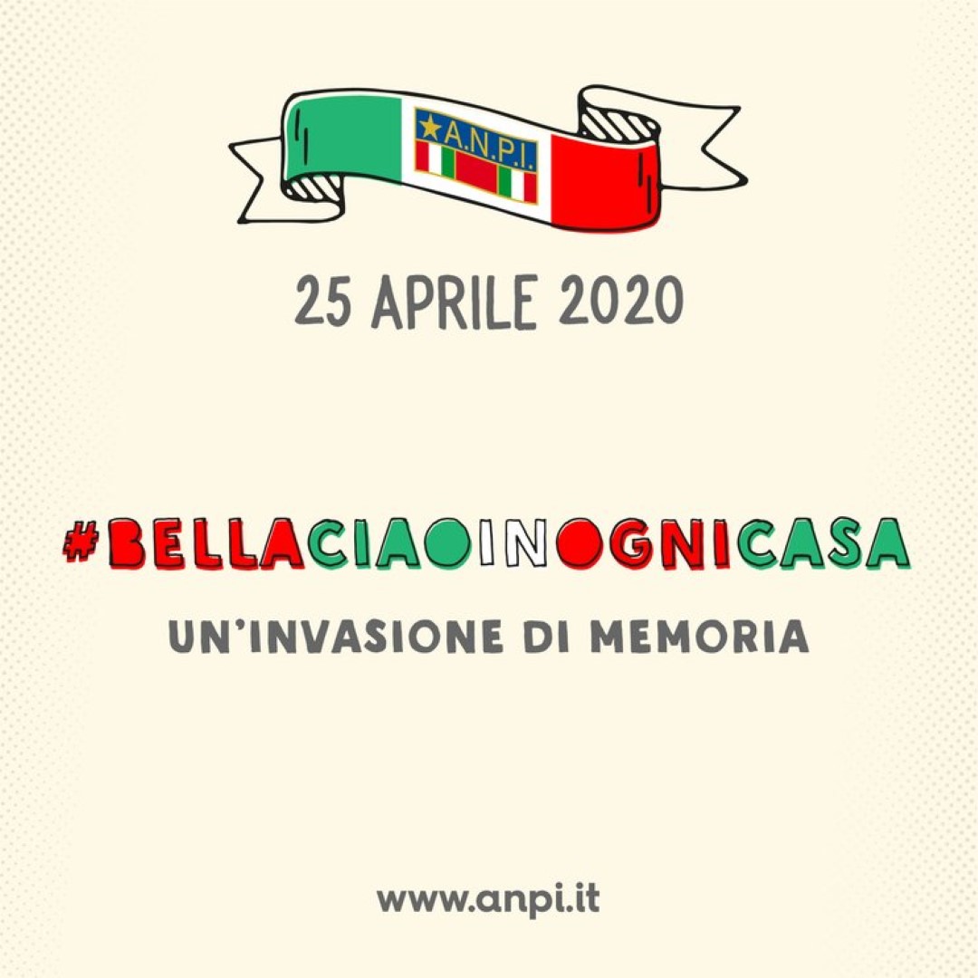 ANPI: “Il 25 aprile il Paese intero canti Bella Ciao, c’è bisogno di speranza e unità”. L’invito dell’ANPI aretino ad aderire al flash mob #bellaciaoinognicasa