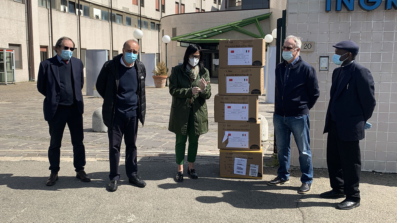 Dalla Cina 10 mila mascherine per il San Donato