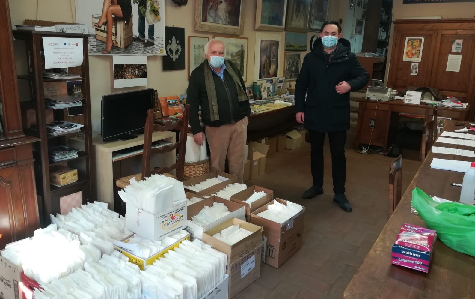 Al via la distribuzione porta a porta, il grazie del sindaco ai volontari
