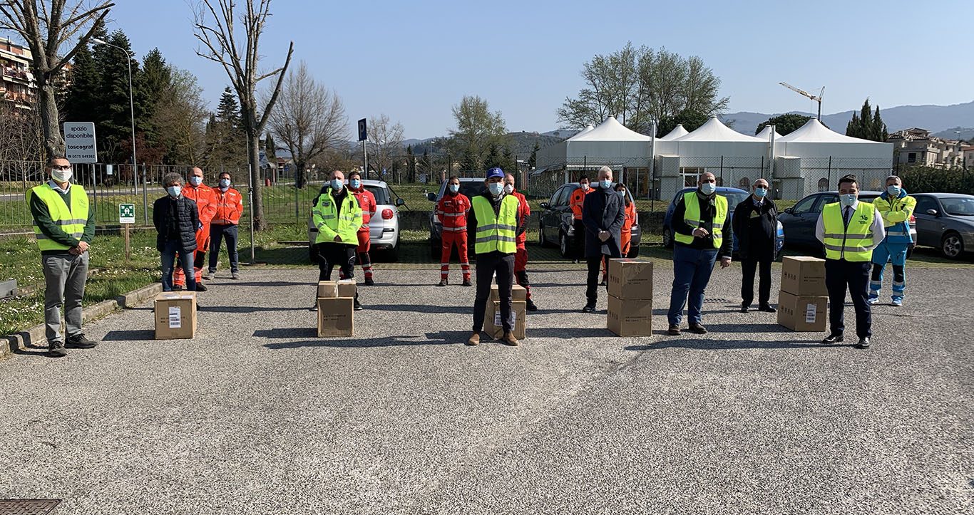 Dal Rotary 2500 mascherine per volontari, dormitorio e associazioni