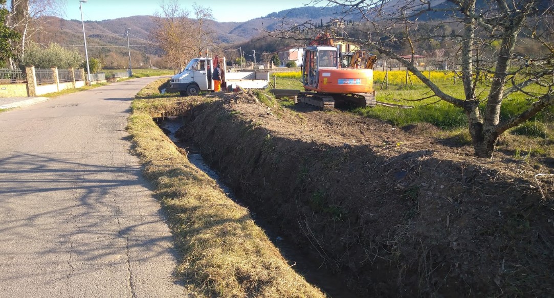 Borro dell’Abetina: riparata la rottura dell’argine al Bagnoro