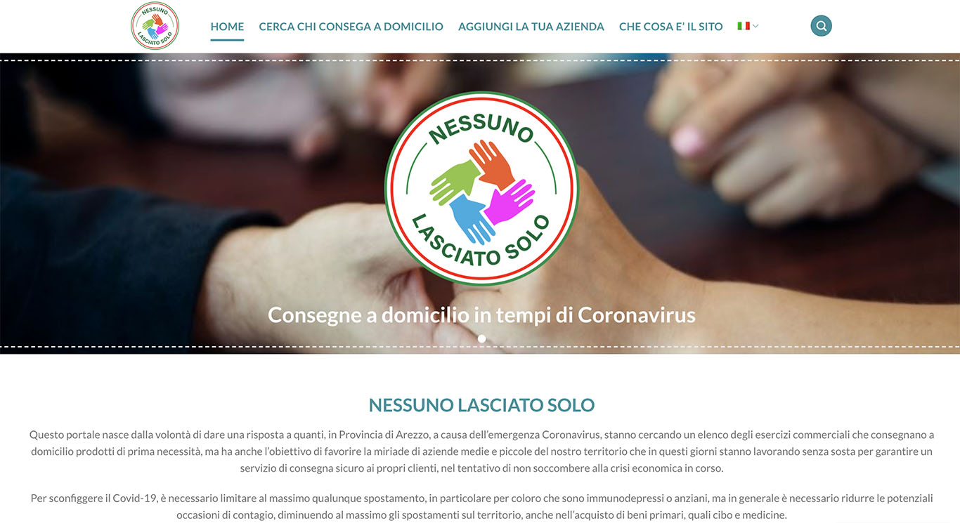 Nessuno lasciato solo, il portale plurilingue per la spesa a domicilio