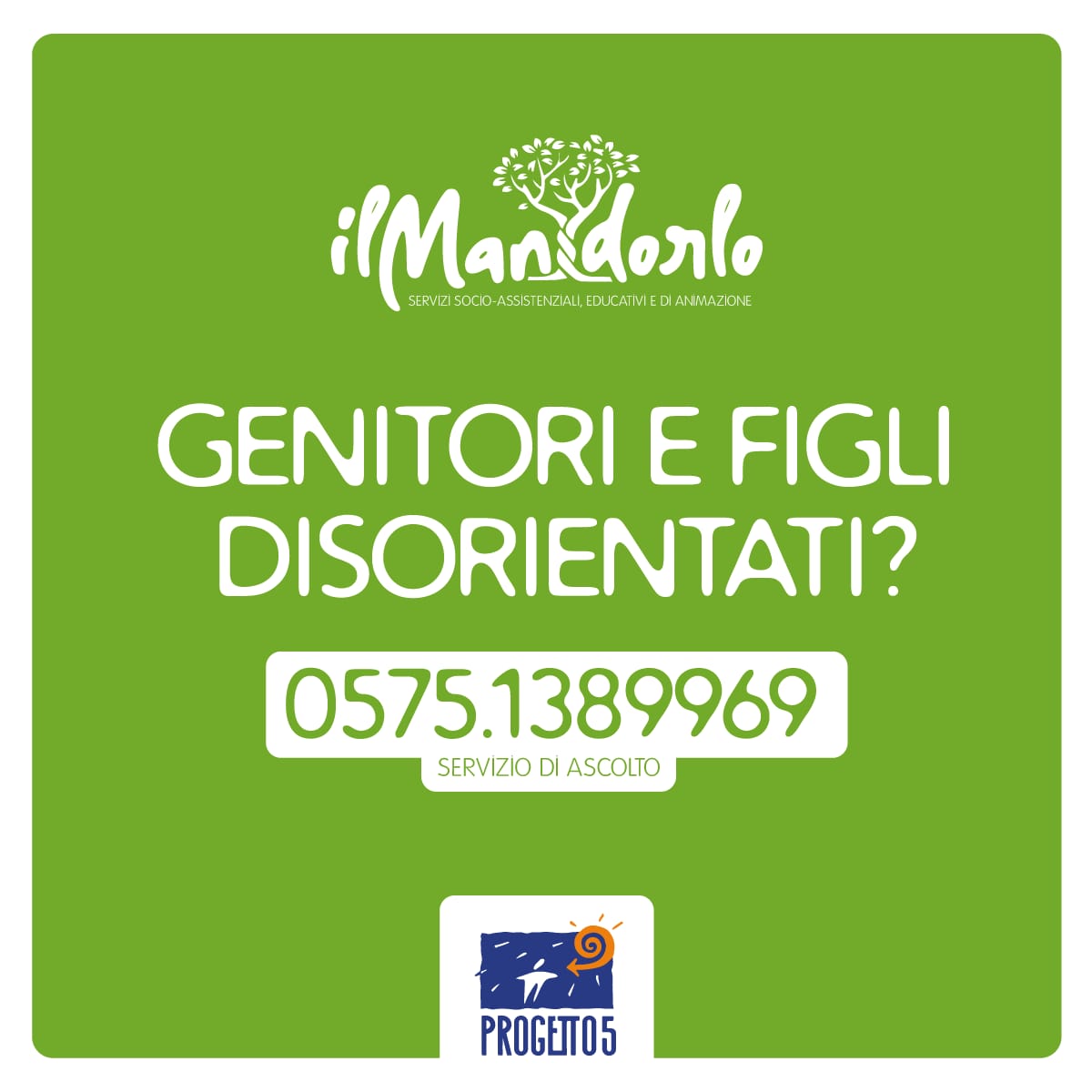 Genitori e figli disorientati. Progetto 5 crea un servizio di ascolto