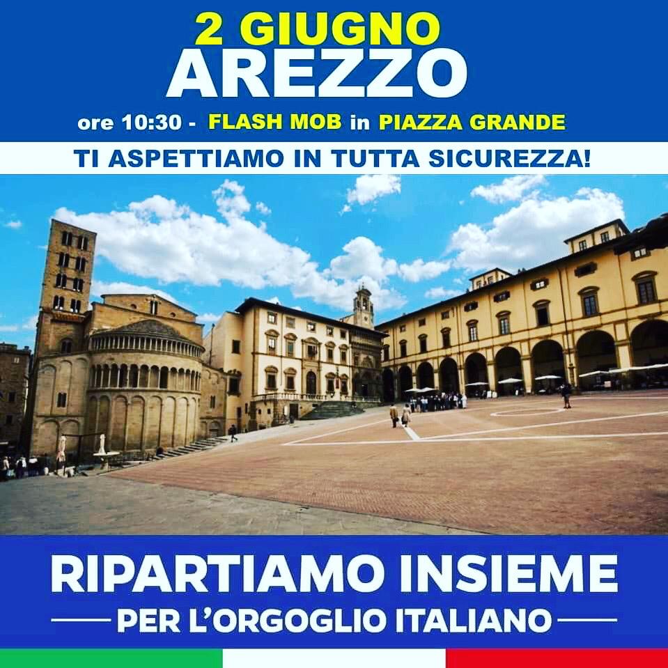 Centro destra in piazza Grande contro il Governo