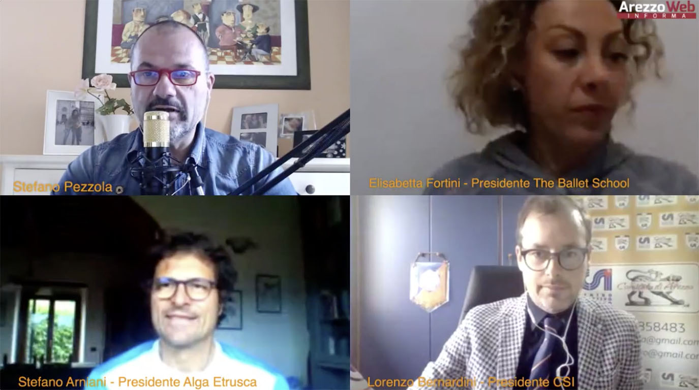 In diretta con Lorenzo Bernardini, Stefano Arniani e Elisabetta Fortini per parlare di sport nella fase 2