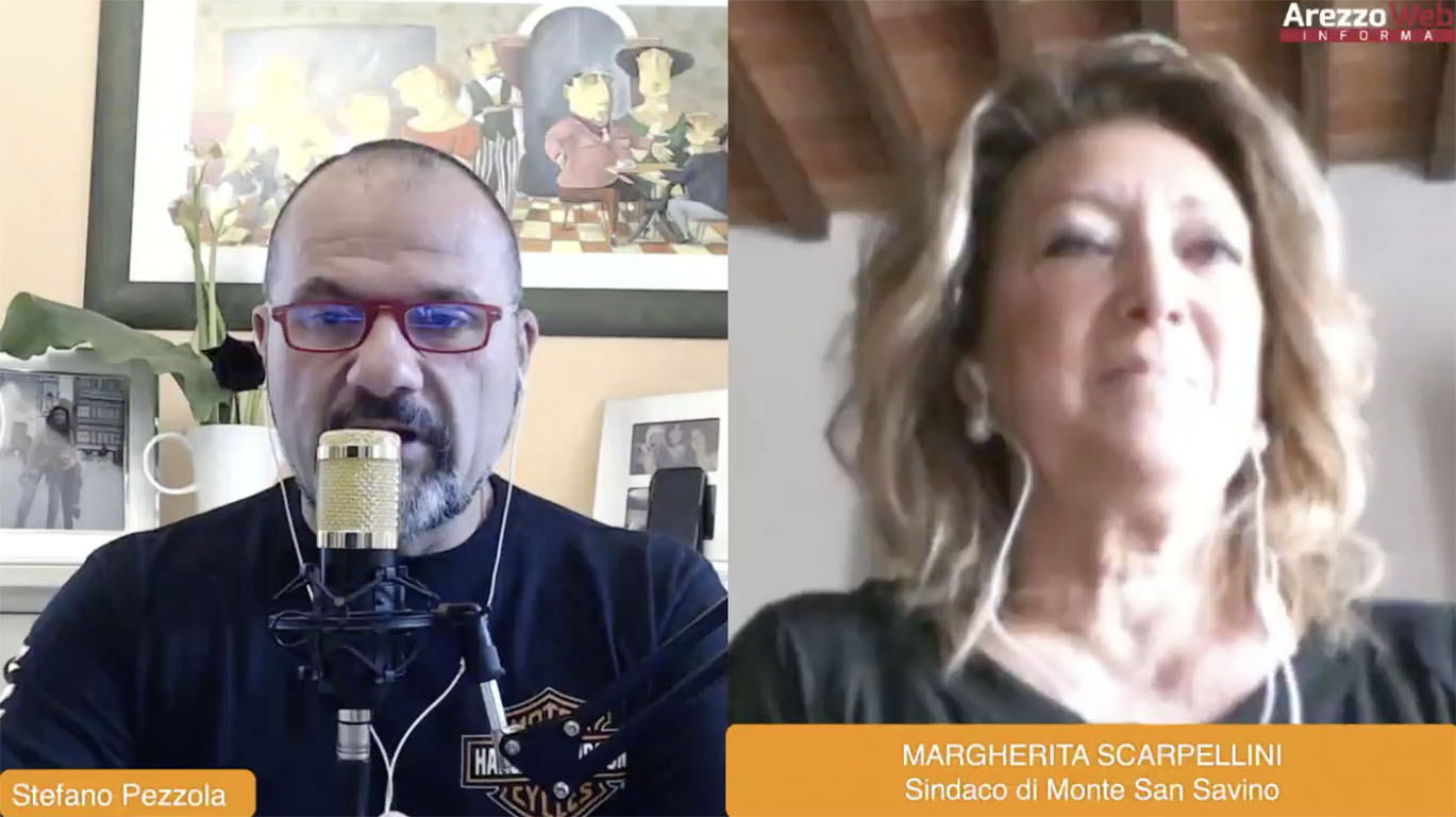 in diretta con Margherita Scarpellini Sindaco di Monte San Savino per parlare insieme a lei della fase 2