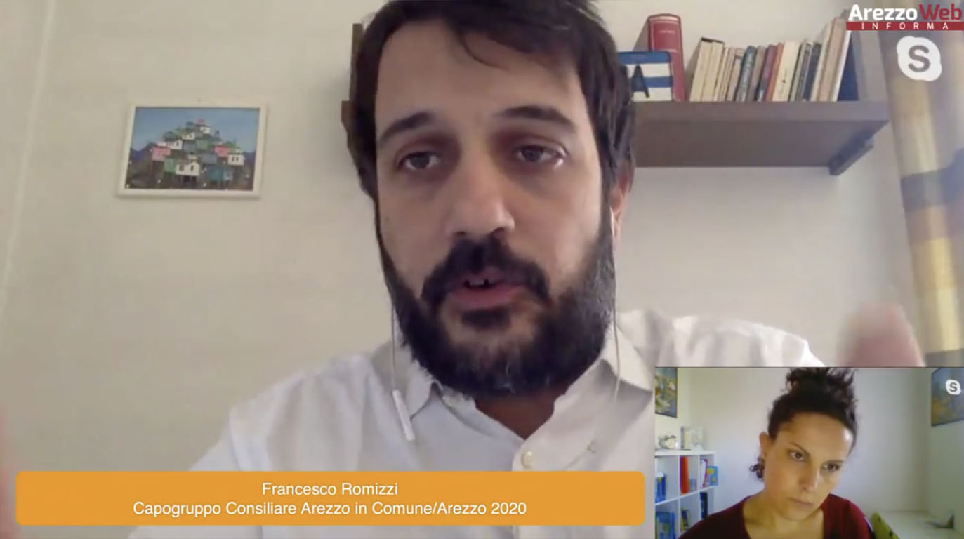 In diretta con Francesco Romizi Capogruppo Consiliare Arezzo in Comune/Arezzo 2020