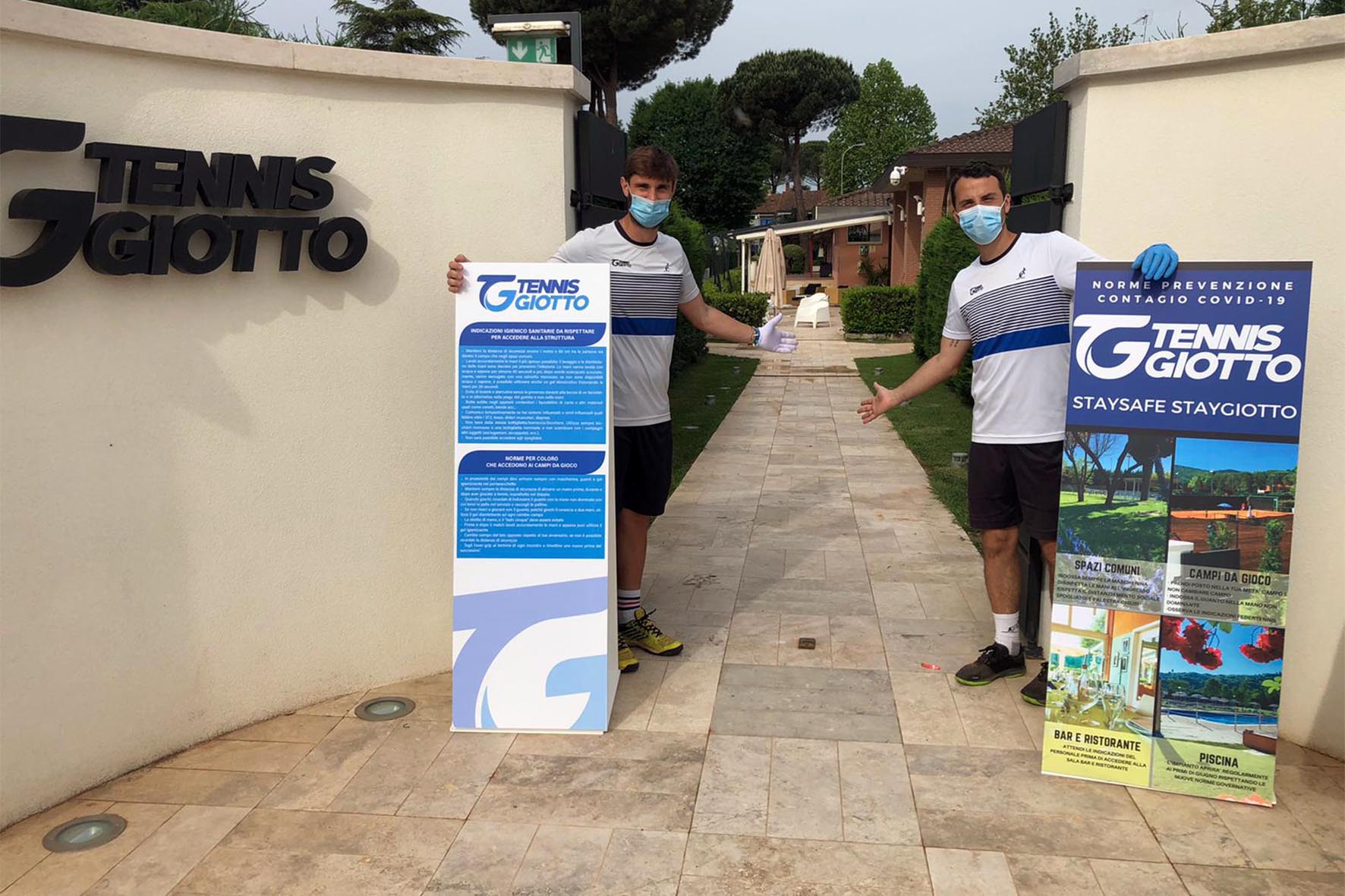 Il Tennis Giotto riapre i propri cancelli. Gli allenamenti saranno consentiti all’aperto, in forma individuale per soci e atleti di interesse nazionale