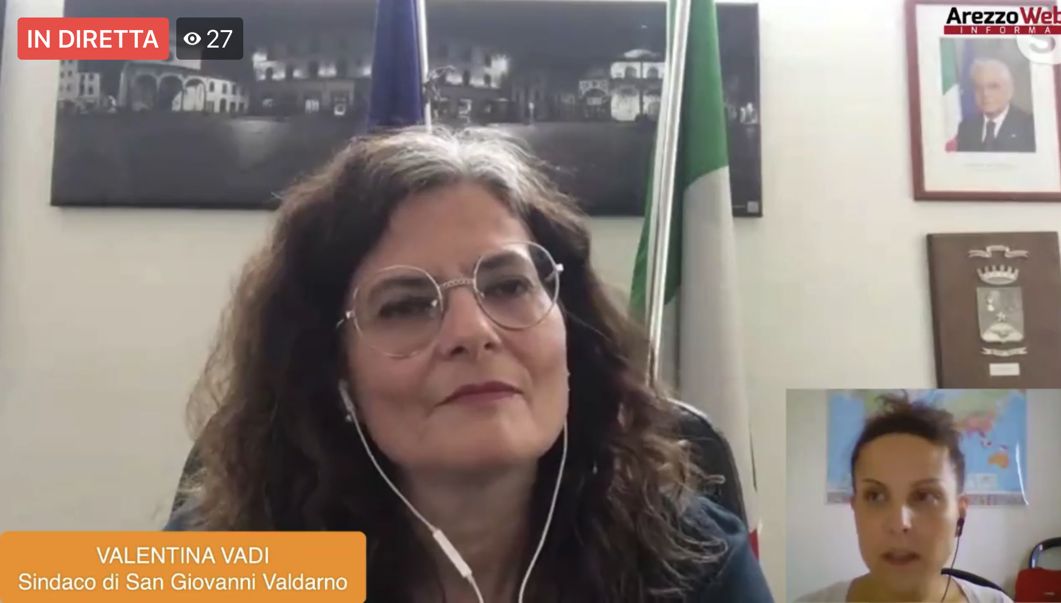 In diretta con Valentina Vadi Sindaco di San Giovanni Valdarno per parlare della fase 2