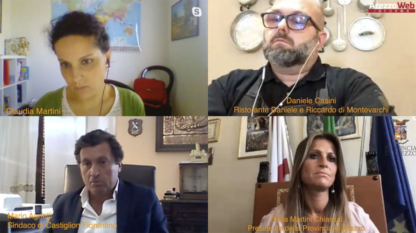 In diretta con il Presidente della Provincia Silvia Martini Chiassai il Sindaco di Castiglion Fiorentino Mario Agnelli