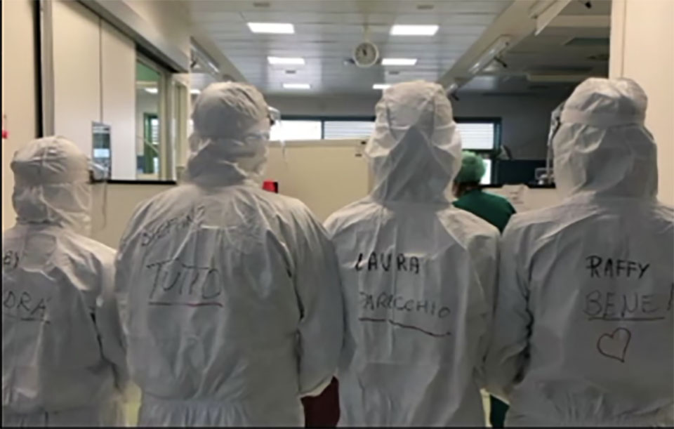 Terapia intensiva Covid free. Il video del personale sanitario