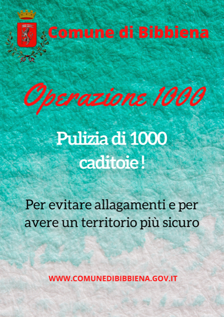 Bibbiena, parte la pulizia di mille caditoie