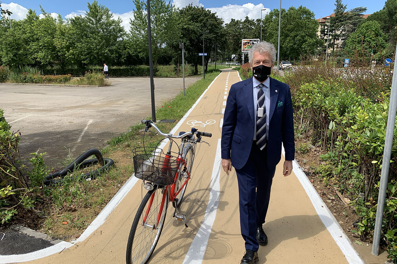 Via Benedetto da Maiano: la nuova pista ciclabile