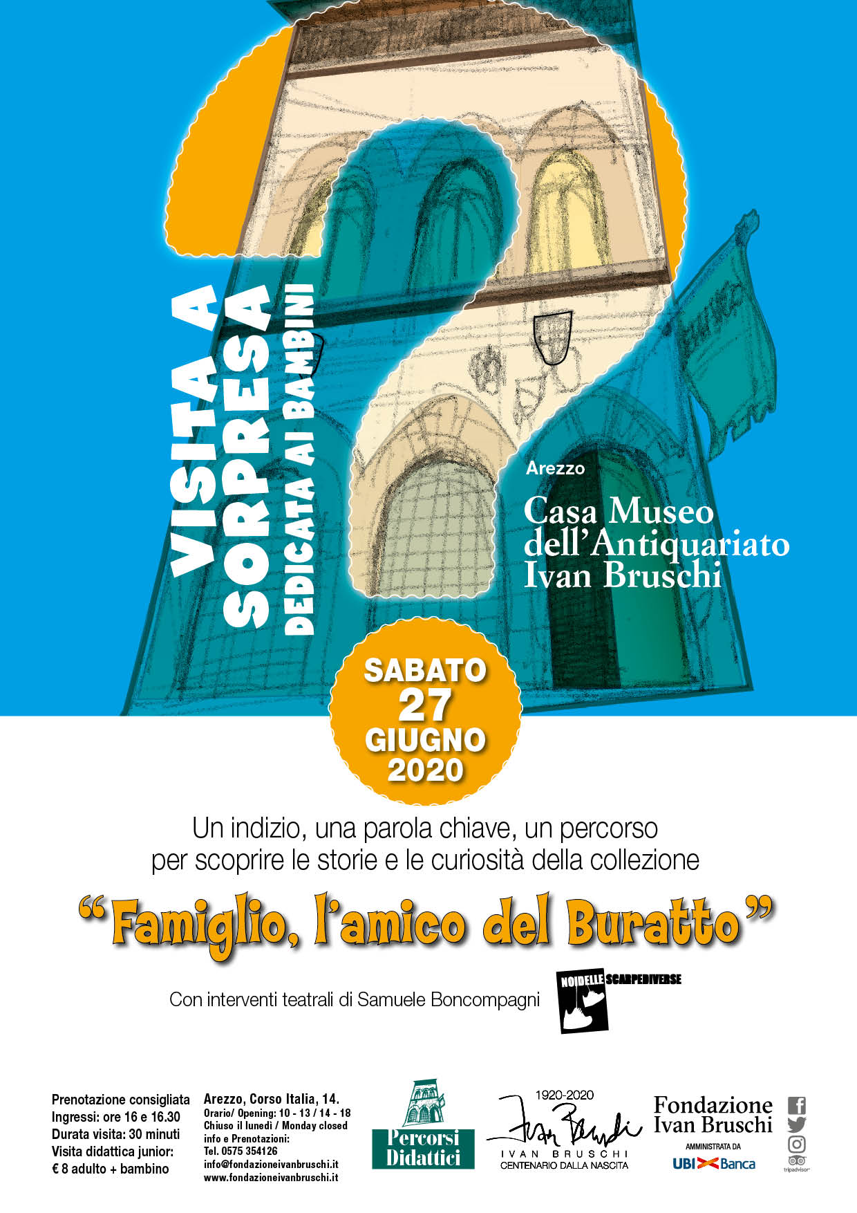 Casa Museo Ivan Bruschi:  la Giostra del Saracino raccontata ai bambini dall’attore Boncompagni e percorsi con ingresso ridotto grazie alle “Giornate all’aperto” del FAI
