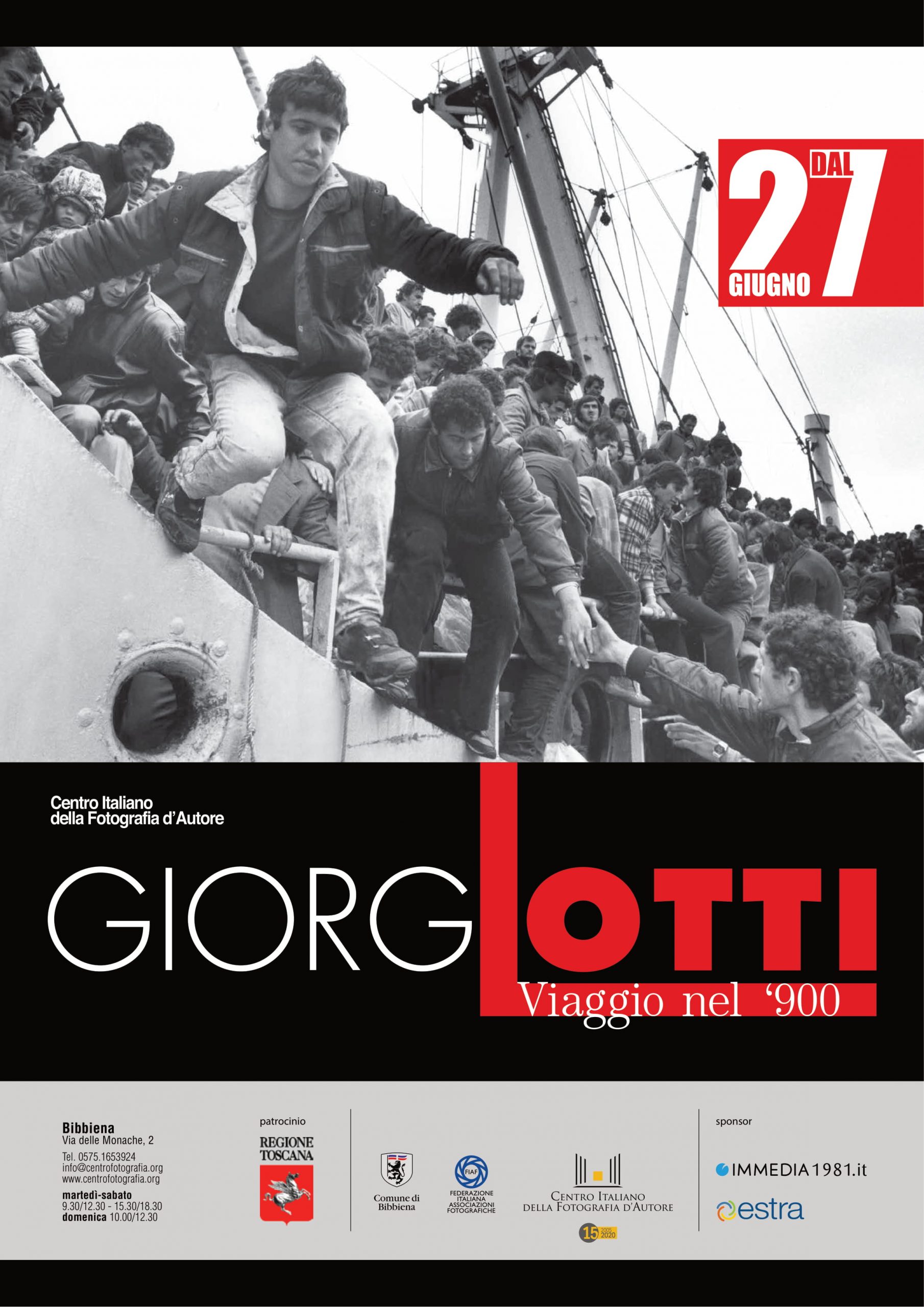 Bibbiena, CIFA: inaugurazione della mostra “Giorgio Lotti – Viaggio nel ‘900”