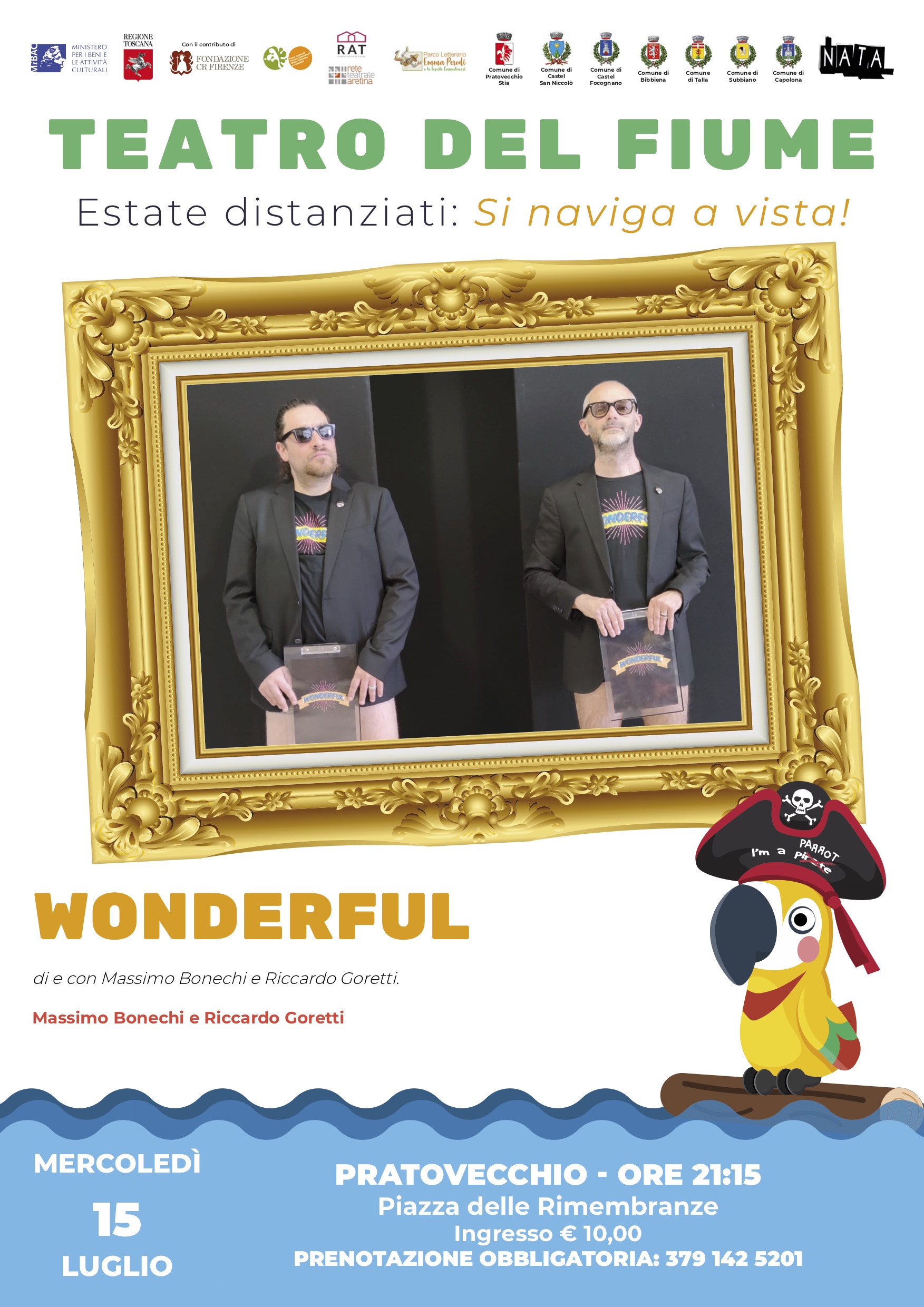 NATA TEATRO, “WONDERFUL” arriva al Teatro del Fiume di Pratovecchio
