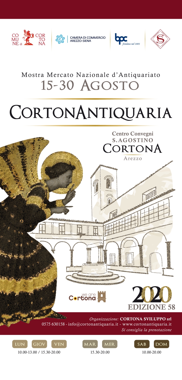 Torna CortonAntiquaria: il primo evento artistico della Toscana post-Covid. Tutte le novità della 58° edizione dell’appuntamento più atteso per gli amanti del collezionismo d’arte