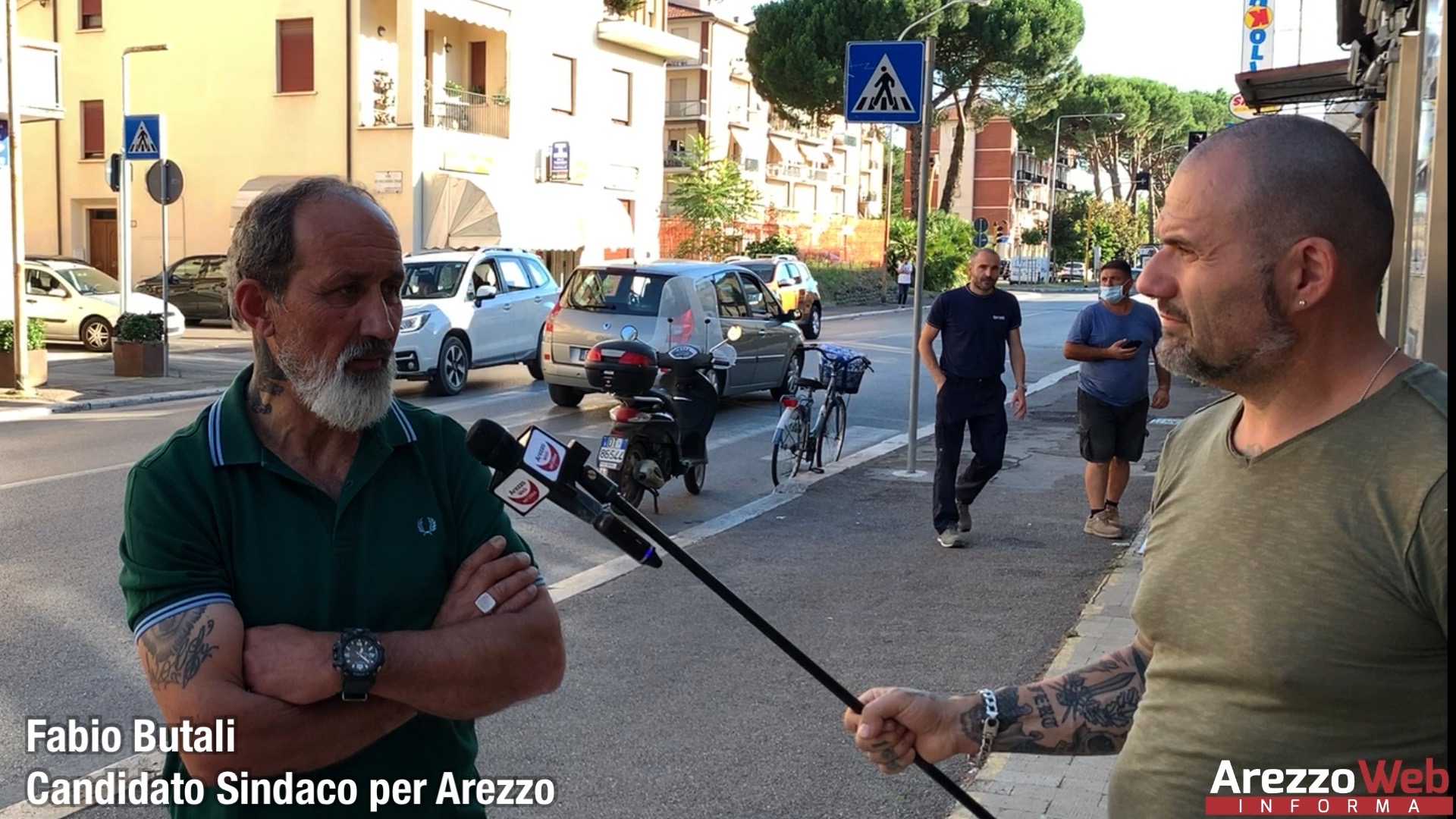 Intervista a Fabio Butali che presenta la sua candidatura a sindaco per Arezzo