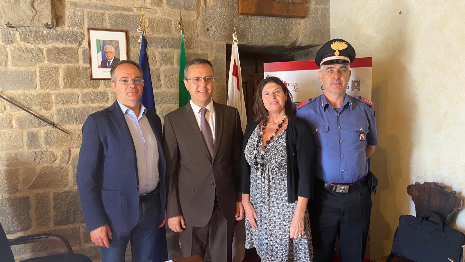 L’ambasciatore della Repubblica dell’Uzbekistan in visita a Cortona