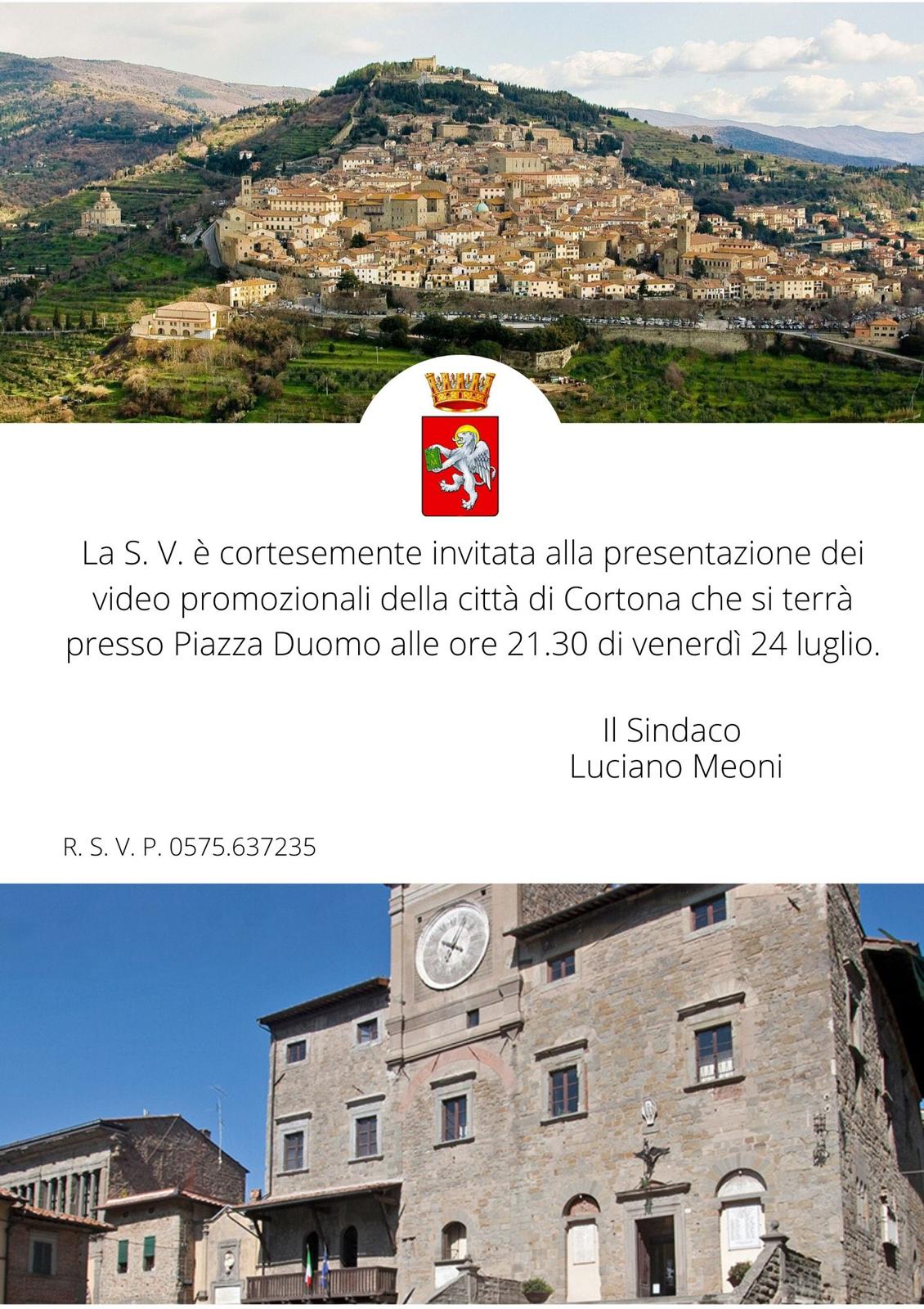 Cortona, serata di presentazione dei video spot per il rilancio turistico del territorio