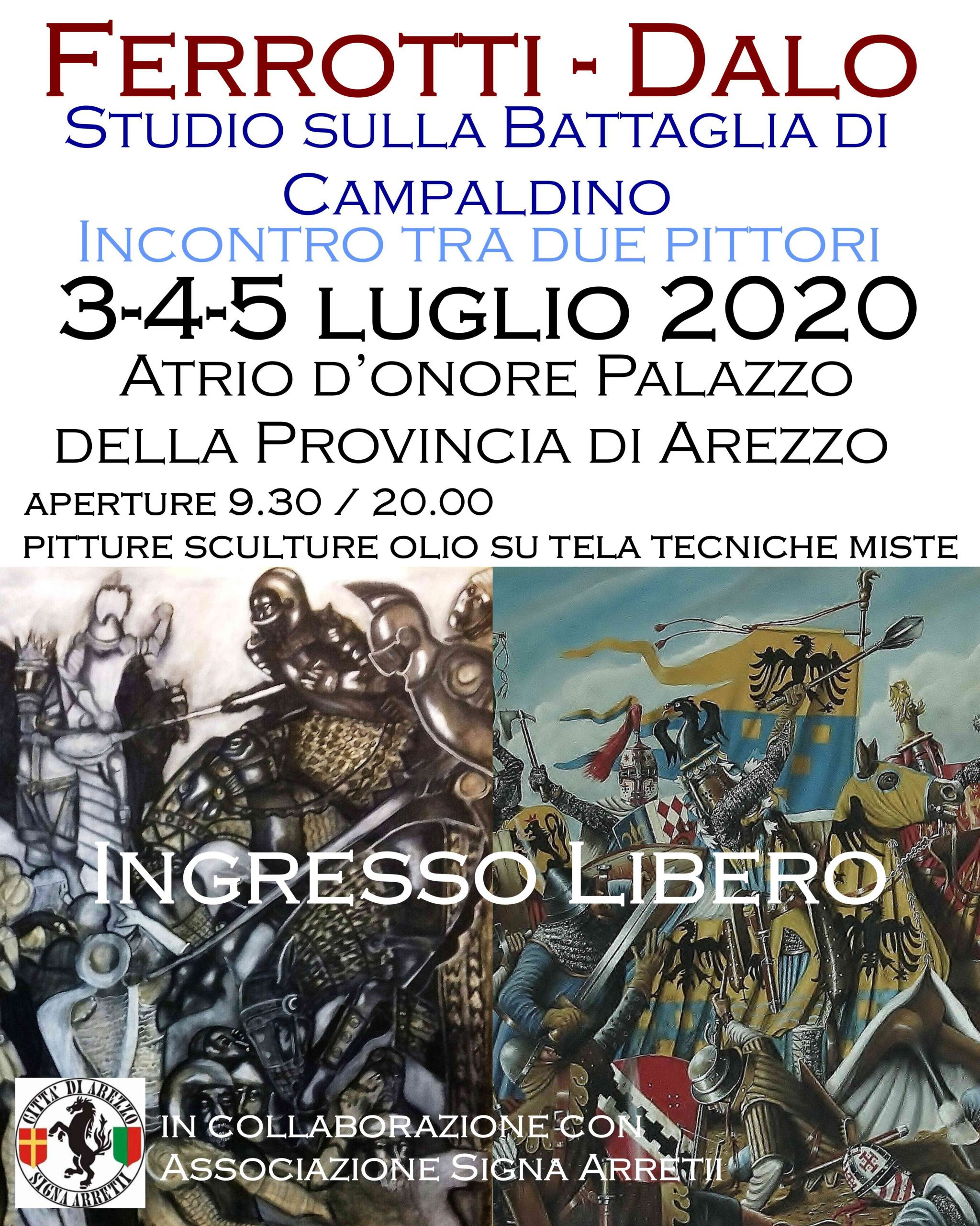 In occasione della Fiera Antiquaria, mostra di pittura “Studio sulla Battaglia di Campaldino, incontro tra due pittori”