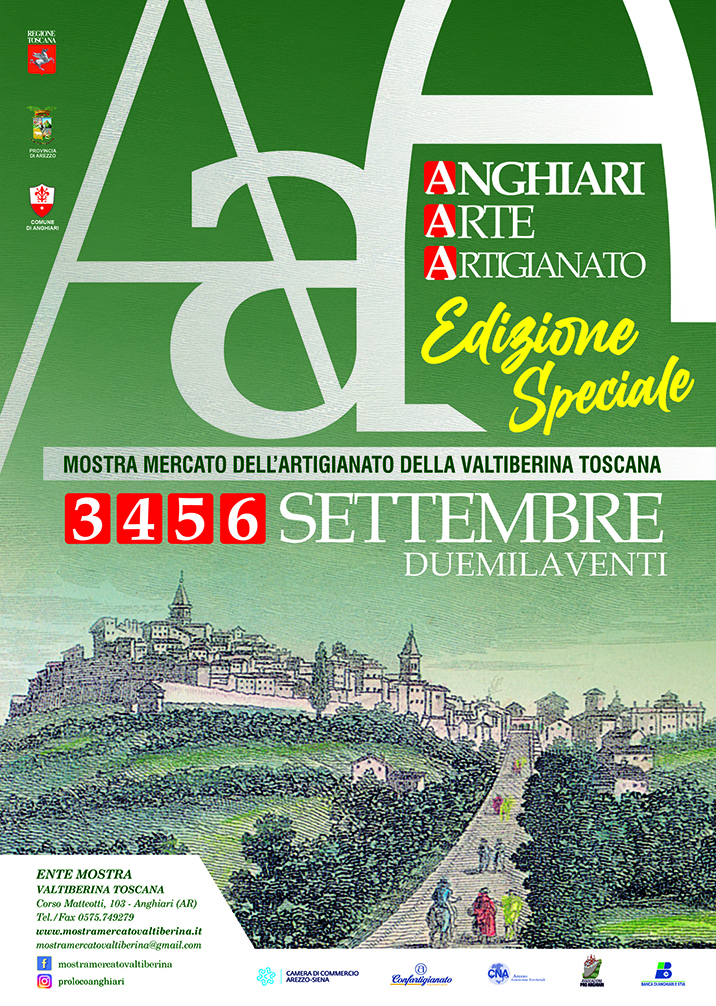 Dal 3 al 6 settembre ad Anghiari un’Edizione Speciale della Mostra Mercato dell’Artigianato della Valtiberina Toscana