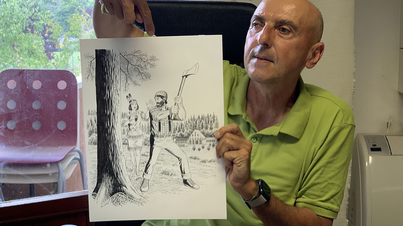 Valenti: “cerchiamo la frase più bella per il disegno di Fabio Civitelli”