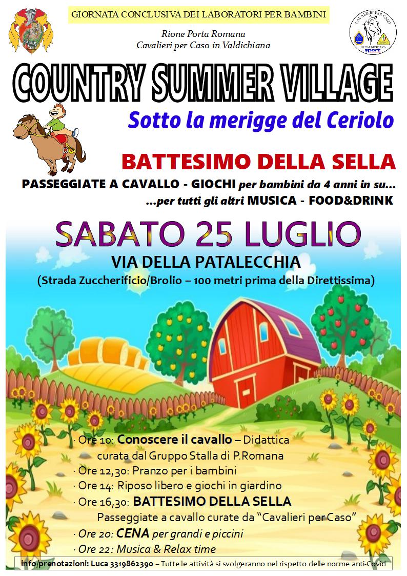 Castiglion Fiorentino, l’estate campestre di Porta Romana
