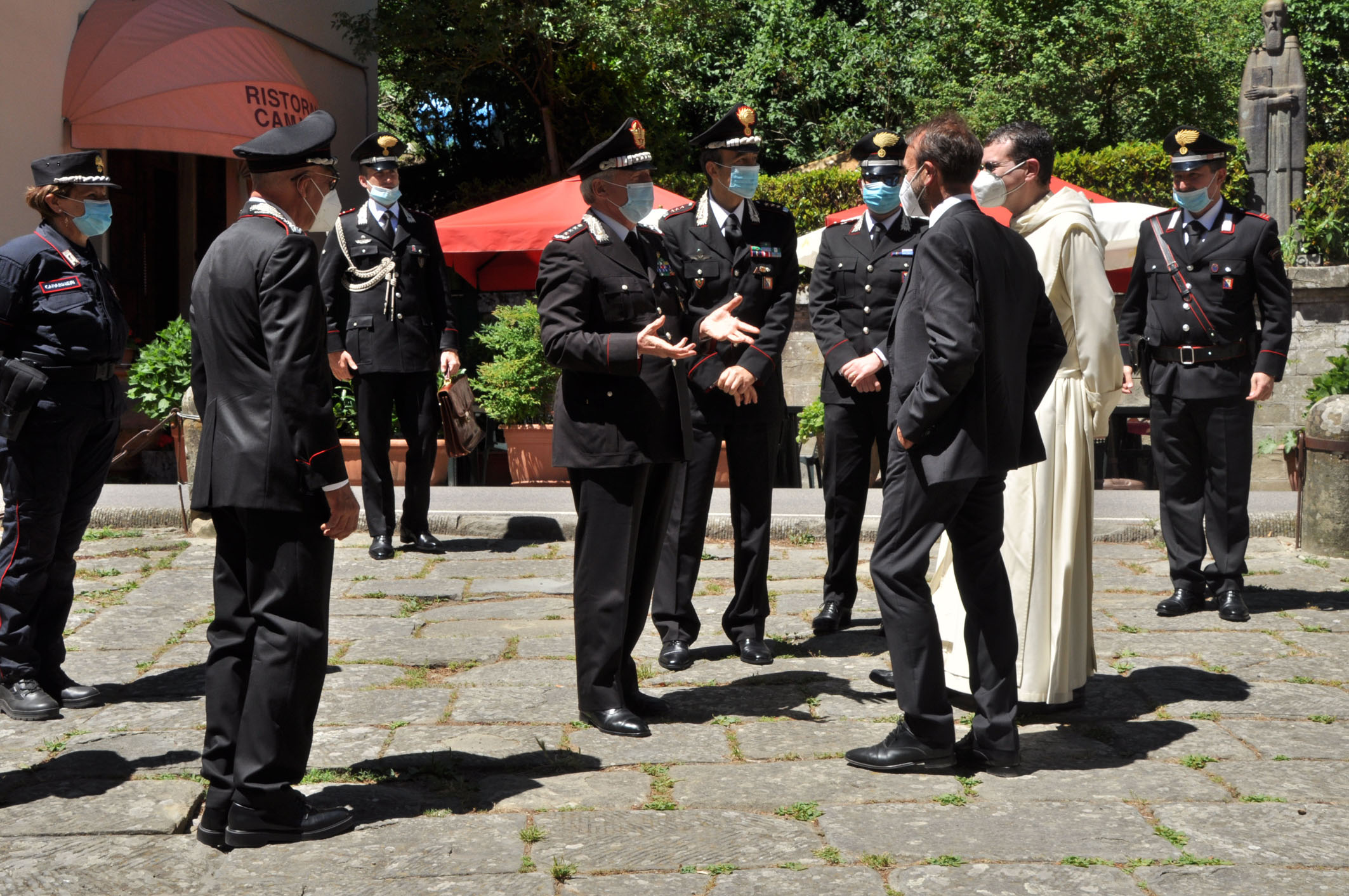 Il Generale di Corpo d’Armata dei Carabinieri, Ilio Ciceri,  alla guida del Comando interregionale “Podgora”, in visita ieri nel parco nazionale delle Foreste casentinesi