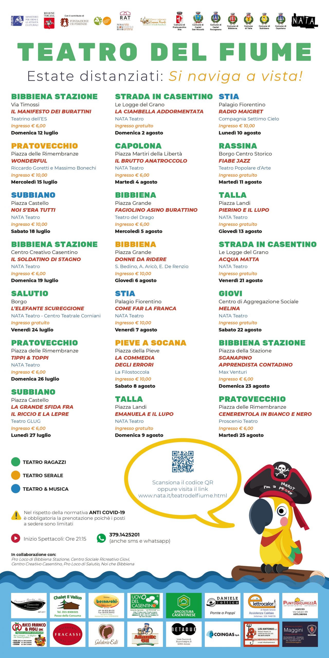 NATA Teatro, al via tutti gli eventi del “Teatro del Fiume”