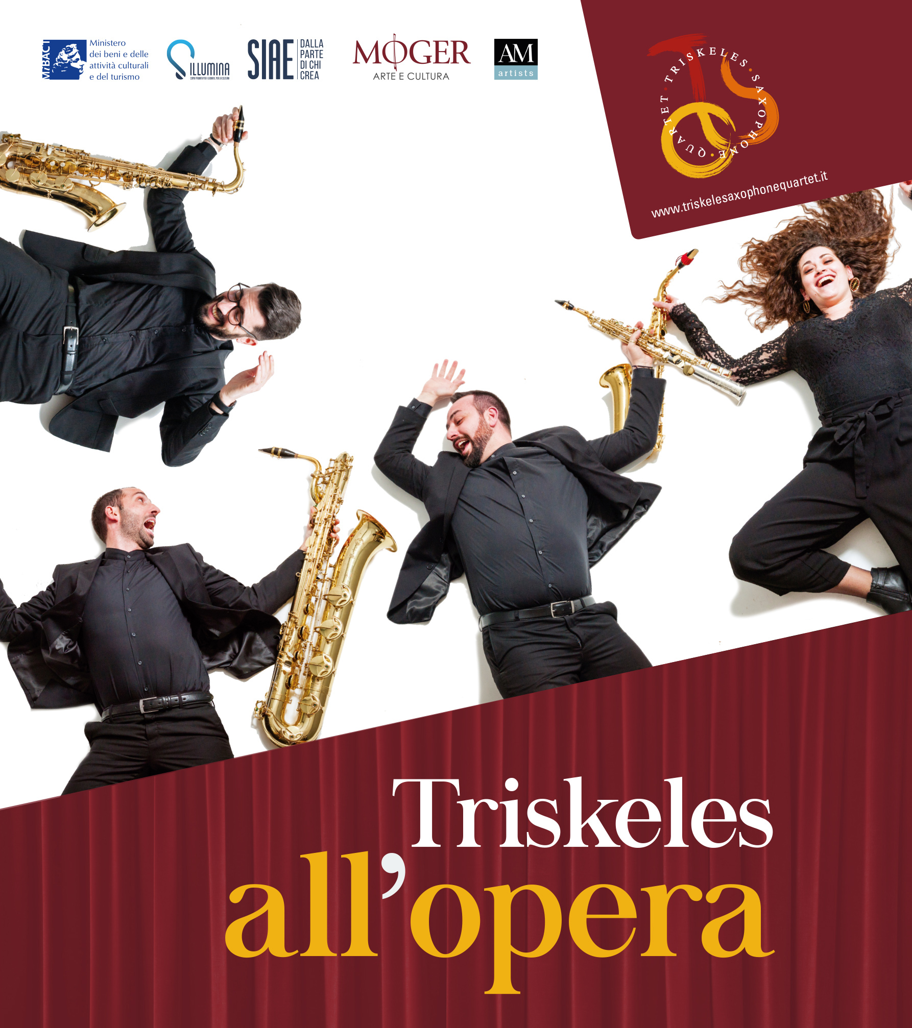 Triskele Saxophone Quartet dalla Sicilia al Casentino per la serata del 22 luglio del Festival Valenzano Symphony al Castello di Valenzano