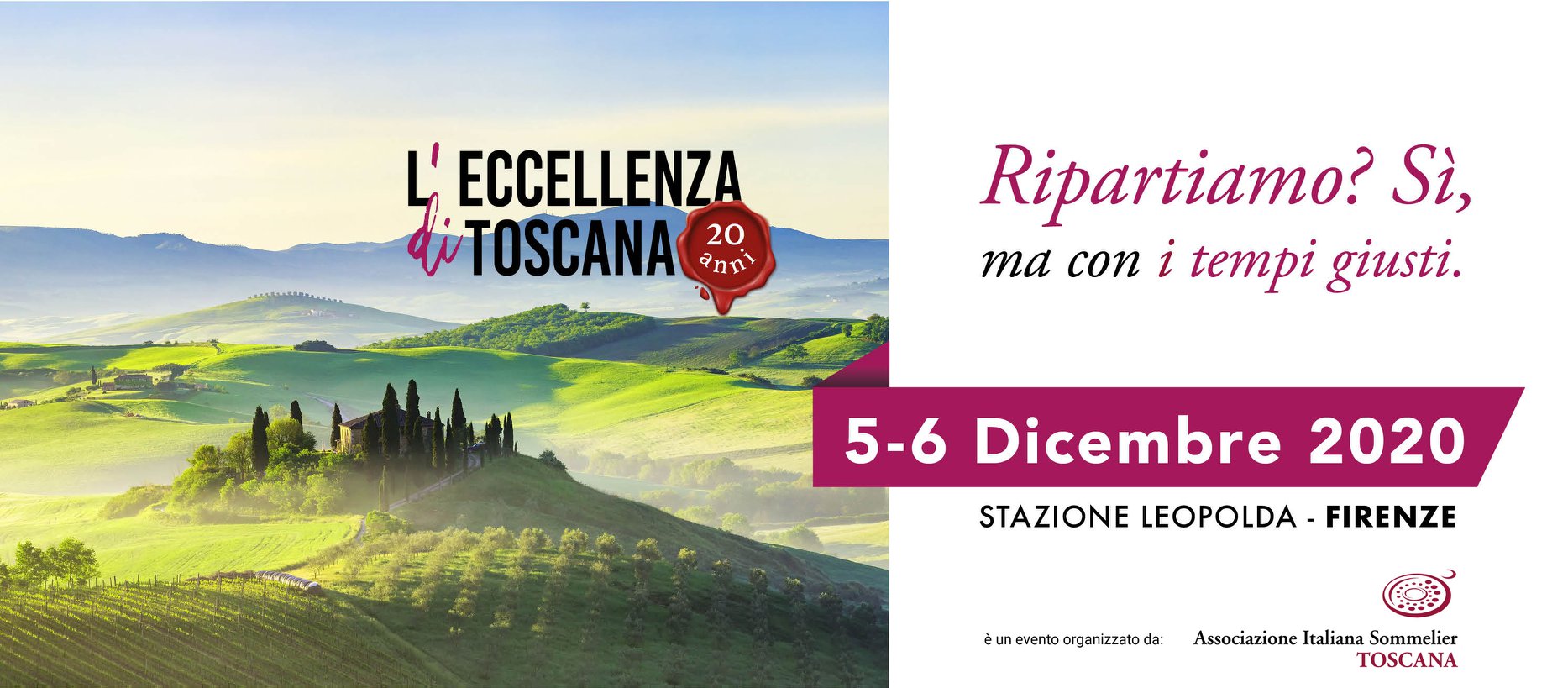 L’Eccellenza di Toscana celebra il ventennale. La presentazione si fa in diretta social