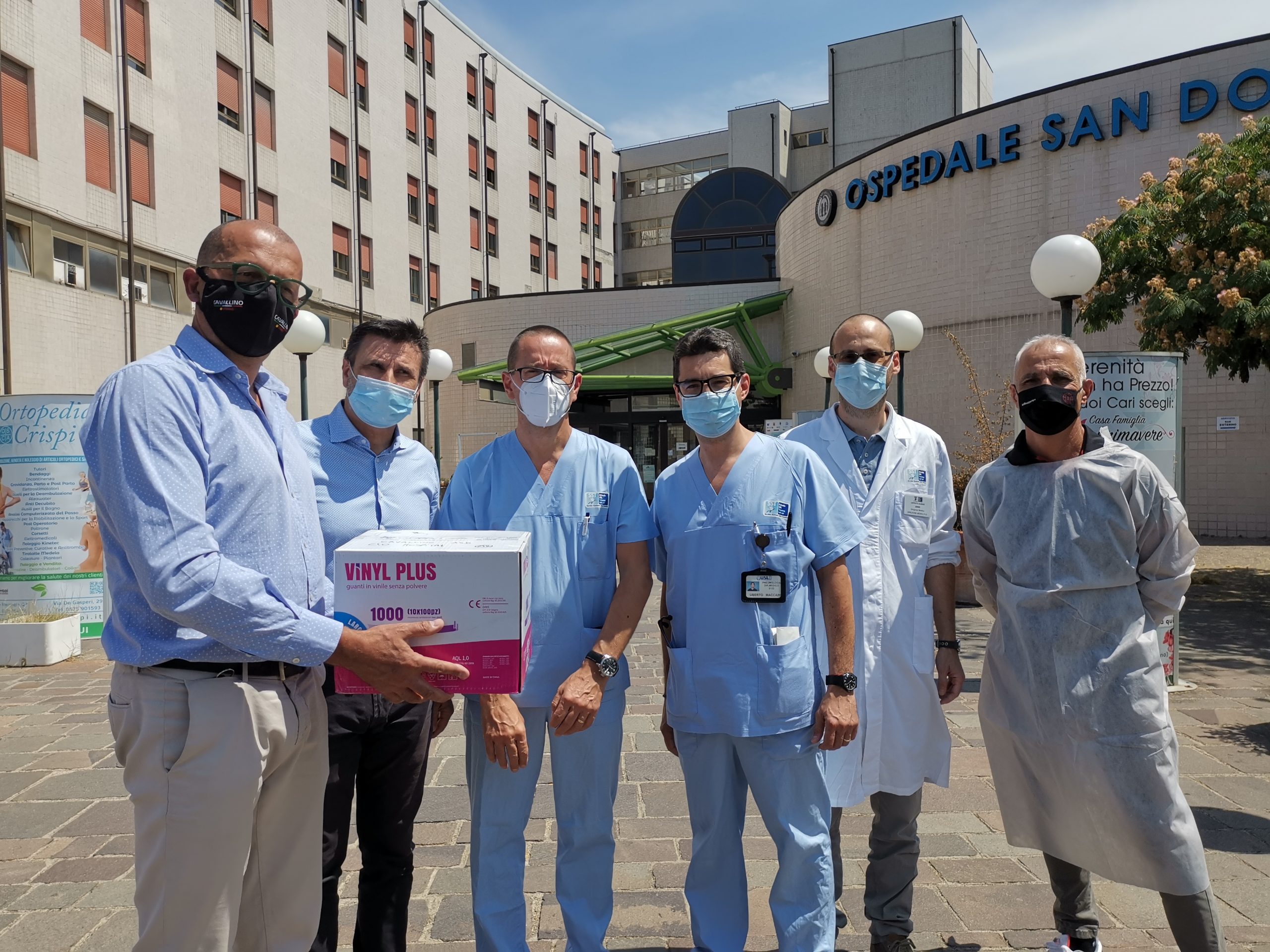 Donazioni all’Ospedale San Donato. Camici e guanti per i reparti di Malattie Infettive e Pneumologia