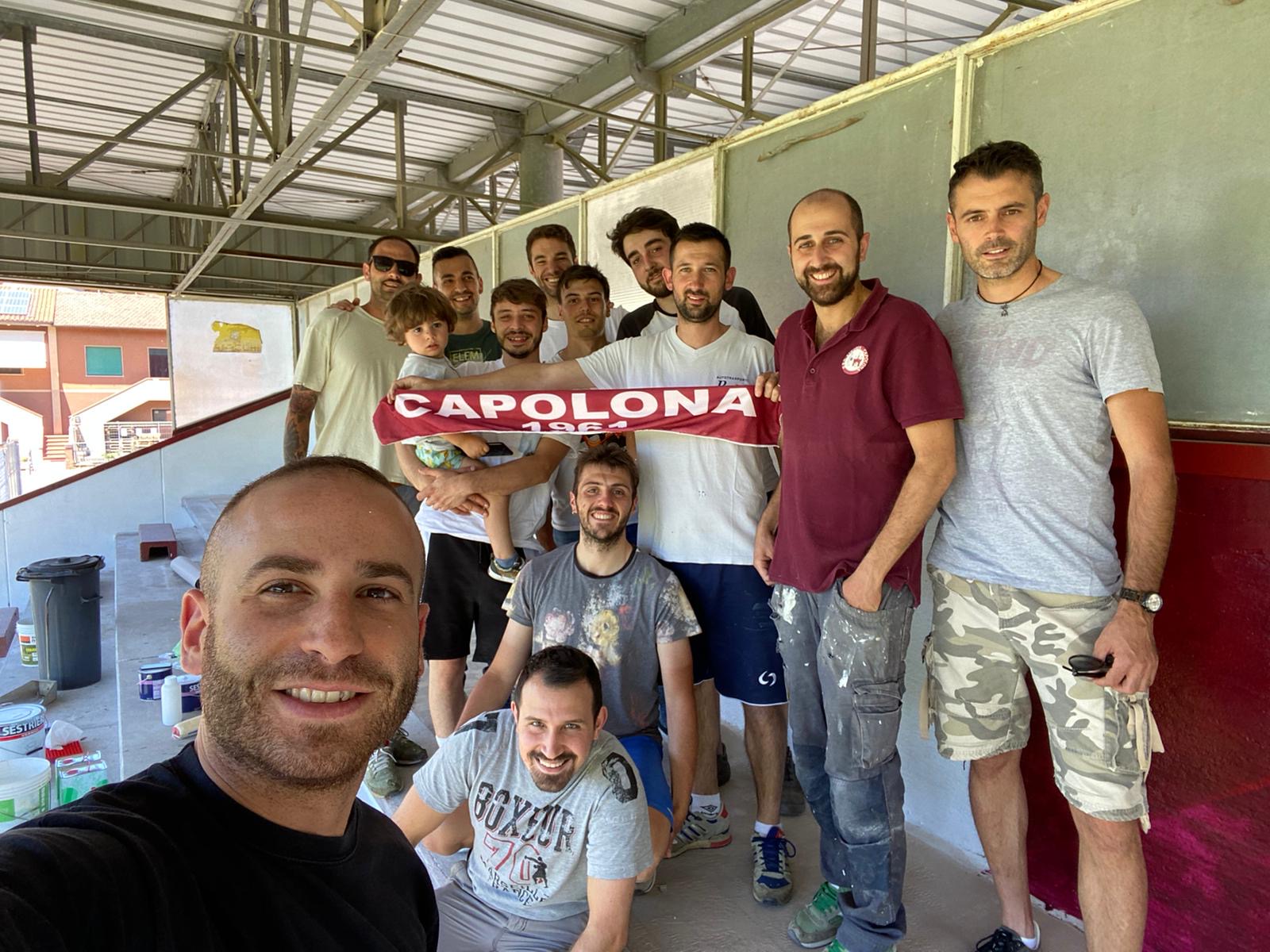 Lavori allo stadio Comunale di Capolona