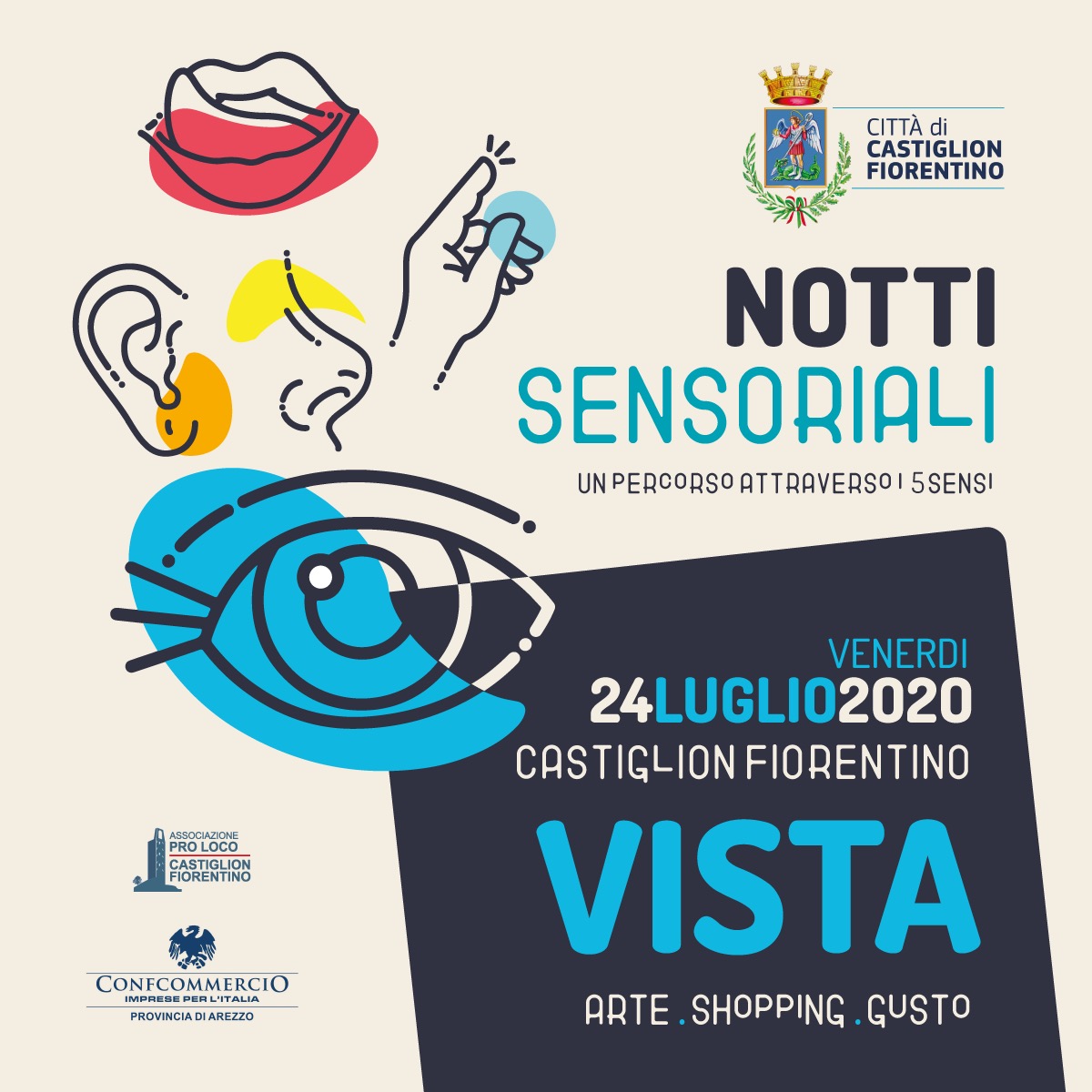 “Notti Sensoriali” a Castiglion Fiorentino, domani sera la “vista”