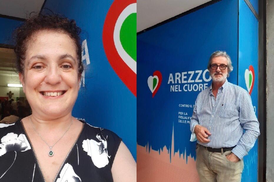 Maria Romagnoli Polidori e Giorgio Terziani si candidano per la lista Arezzo nel Cuore