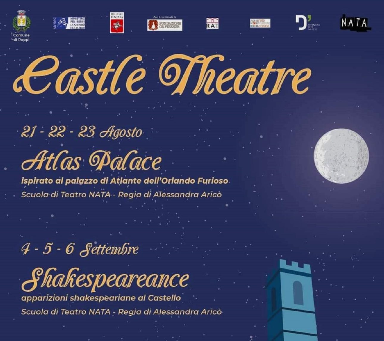CASTLE THEATRE , “Shakespeareance” anima il Castello di Poppi