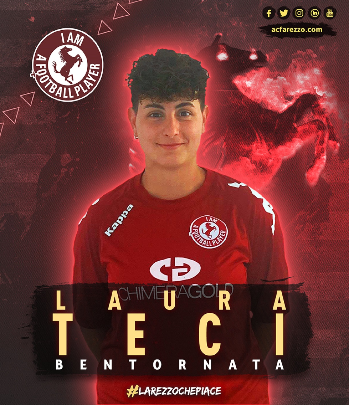 ACF Arezzo: Laura Teci torna a vestire l’Amaranto