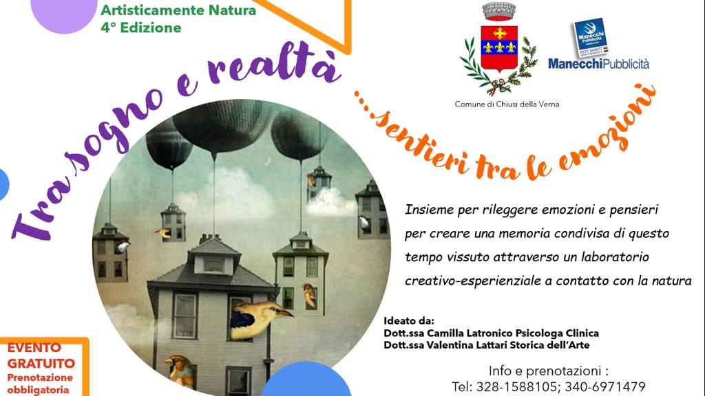 “Tra sogni e realtà…. sentieri tra le emozioni”: il comune di Chiusi della Verna promuove un laboratorio per ripercorrere i vissuti emotivi del lockdown