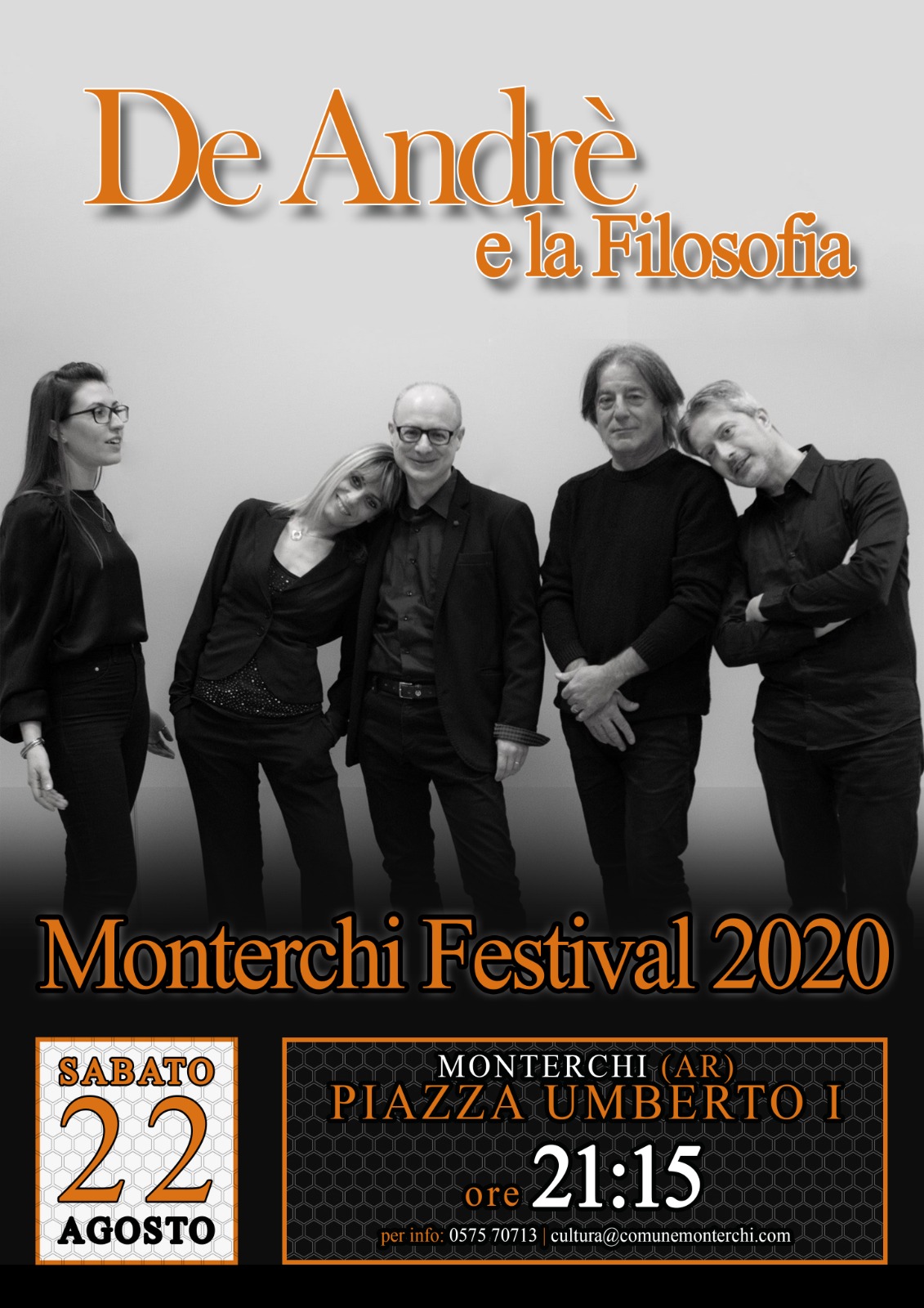 “De Andrè e la filosofia” sabato 22 Agosto a Monterchi