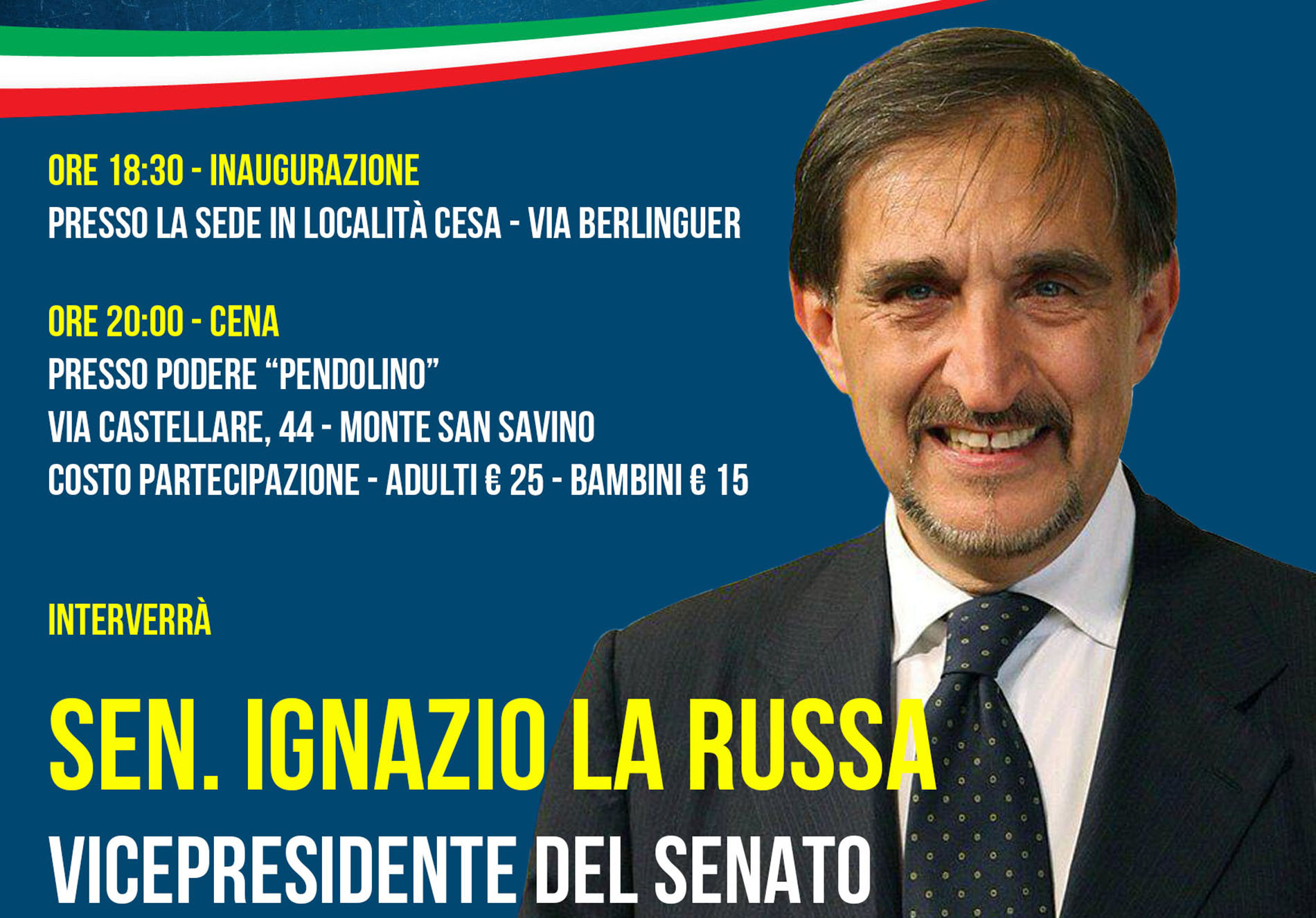 Ignazio La Russa in Provincia di Arezzo
