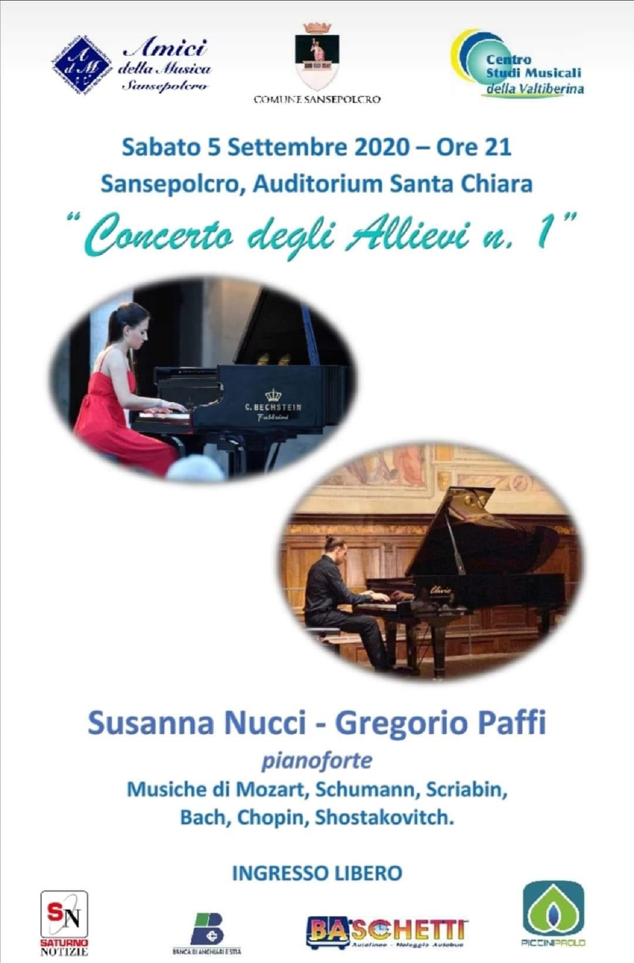 Ultimi sprazzi di estate a Sansepolcro, tiene banco la musica