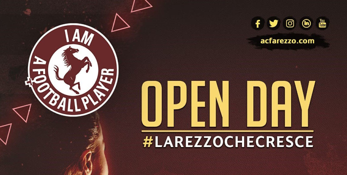 ACF Arezzo: domenica 13 Settembre Open Day Amaranto!